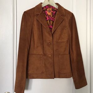 Tory Burch/suede blazer with gorgeous lining