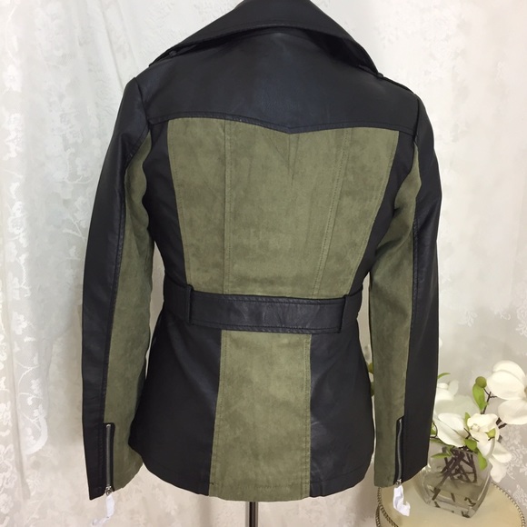 Military Green& black jacket FINAL CLEARANCE B26 - Picture 3 of 4