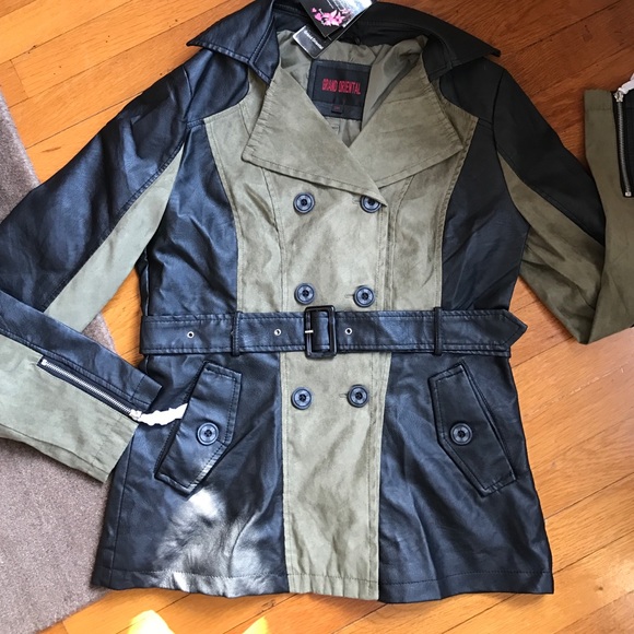 Military Green& black jacket FINAL CLEARANCE B26 - Picture 4 of 4