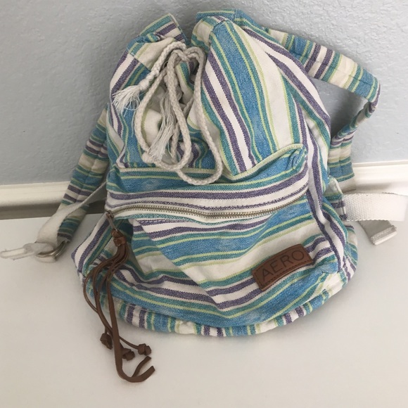 Aeropostale Canvas Drawstring Bag