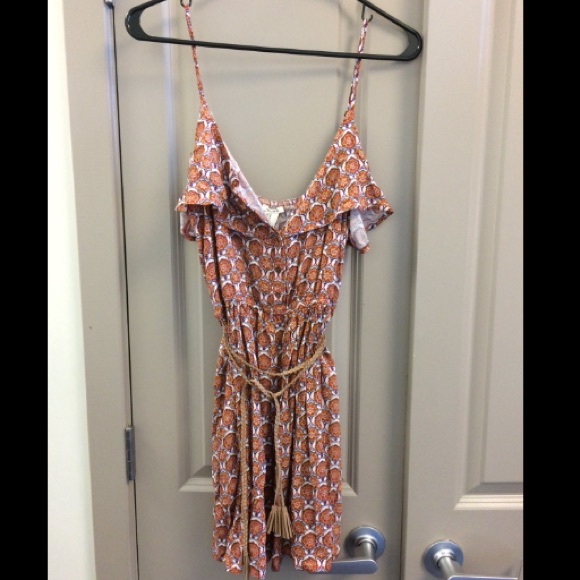 Ornate print came dress