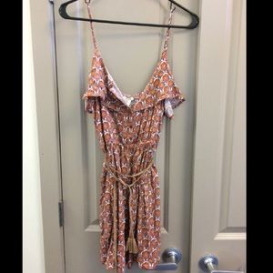 Ornate print came dress