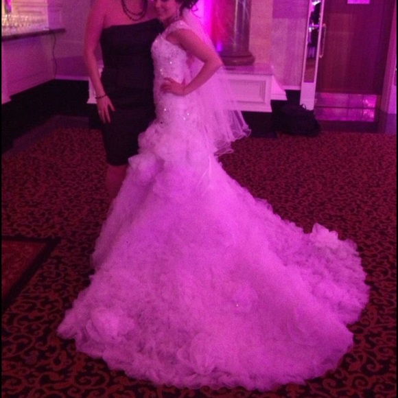 Mermaid wedding dress with corset