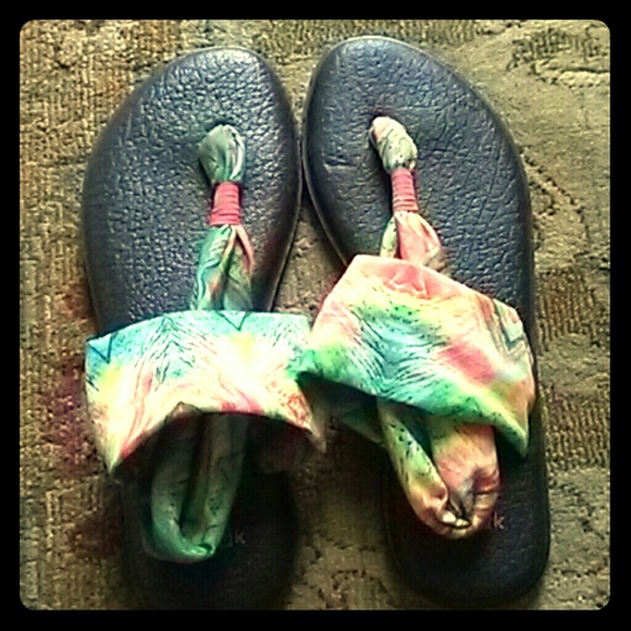 Sanuk women's sandals yoga slings size 8