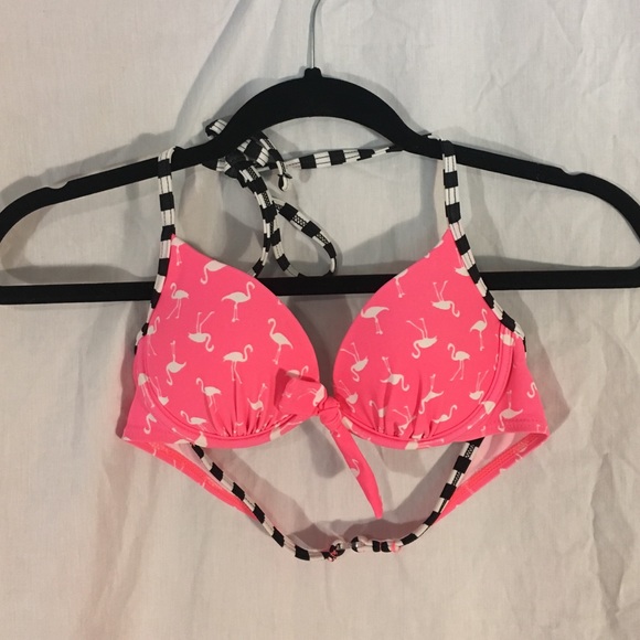 Pink flamingo push up bikini - Picture 1 of 3