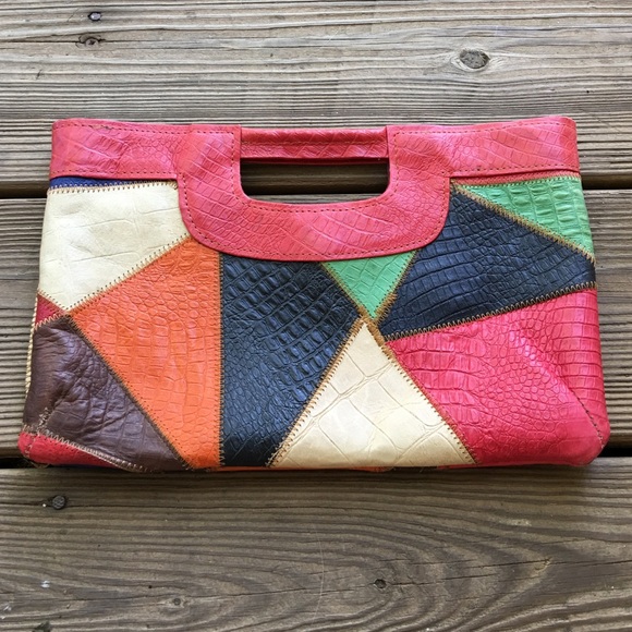 NWOT vintage 60's leather clutch!!!