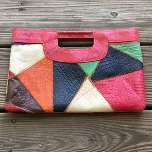 NWOT vintage 60's leather clutch!!!