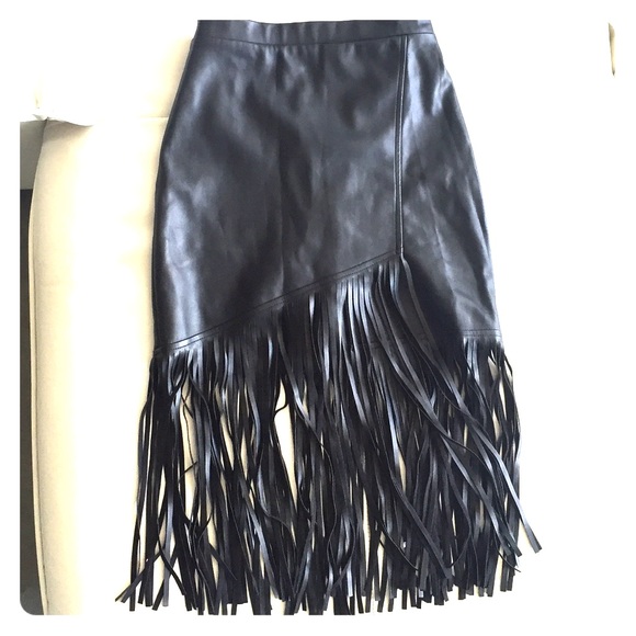 Faux leather skirt, size S