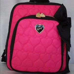 Betsy Johnson Pink Heart Bag Backpack