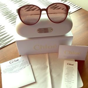 Chloe sunglasses in Plum.