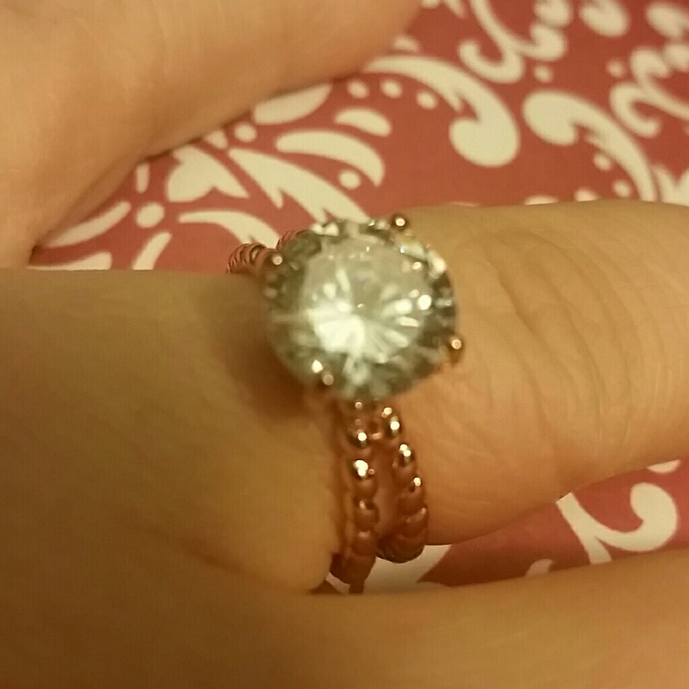 4 Carat Round Lab Created Diamond Rose Gold - Picture 3 of 8