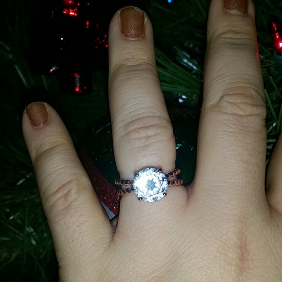 4 Carat Round Lab Created Diamond Rose Gold - Picture 5 of 8