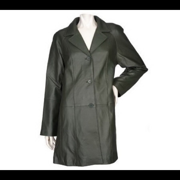 Centigrade Long Leather Jacket