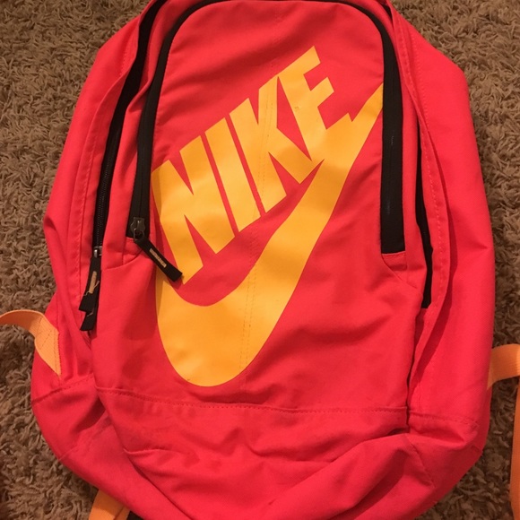 Gorgeous hot pink and orange NIKE backpack