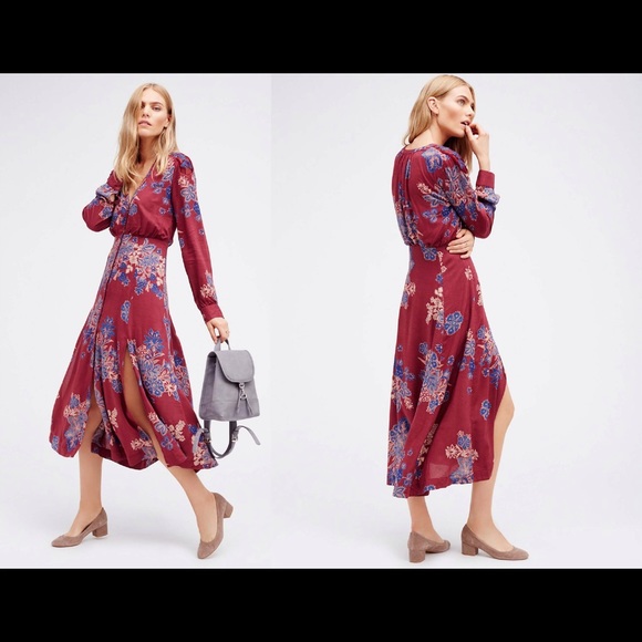 NWT Free People Miranda Midi Dress