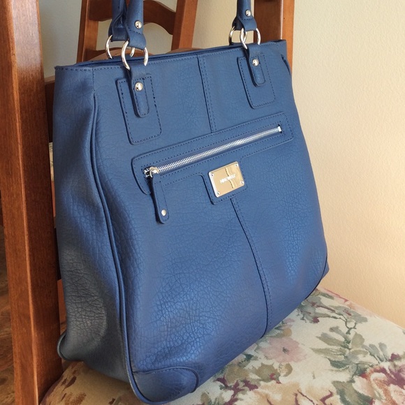 Nine West Navy / Denim Colored Tote Bag