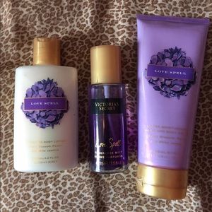 Love spell set of perfume and body lotion