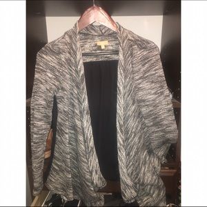 Black/Grey cardigan with sheer back