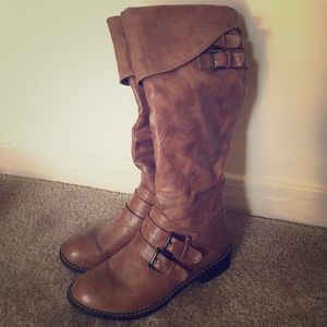 Brown Leather Boots