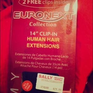 Dark brown clip in hair extensions