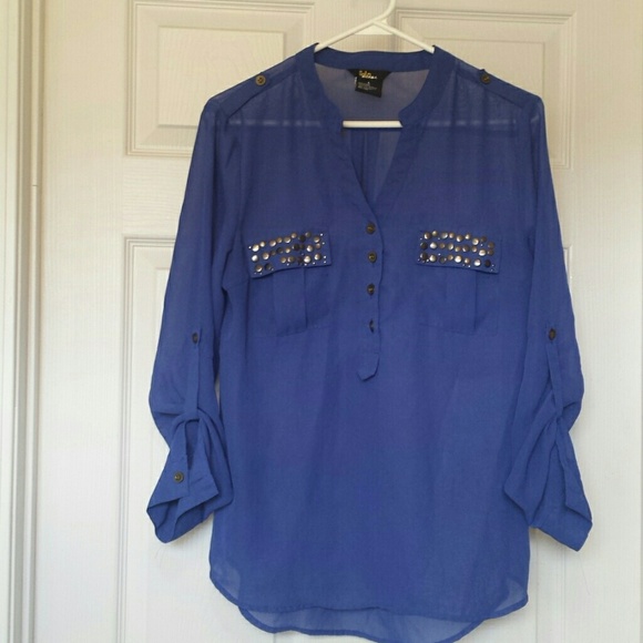 Cobalt blue blouse