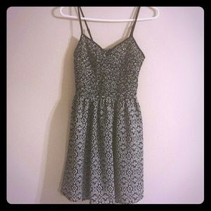 Patterned Spaghetti Strap Dress