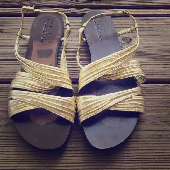NWOT gold COLE HAAN sandals
