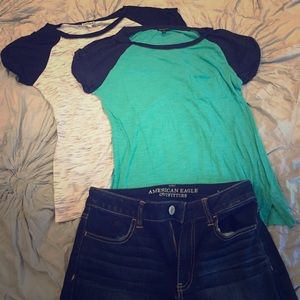 Two Never worn EXPRESS size small t's!