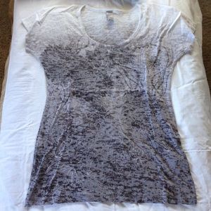 Prana Tee Shirt medium ombré burnout top