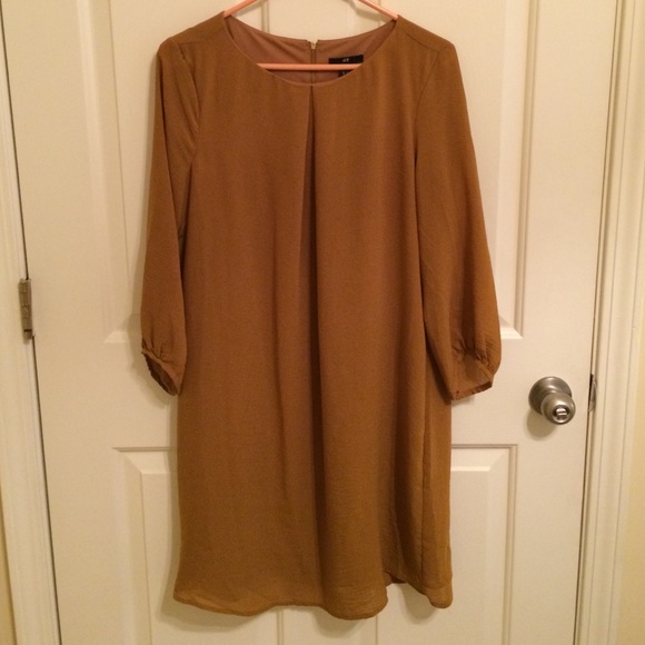 Mustard Yellow Shift Dress / H&M