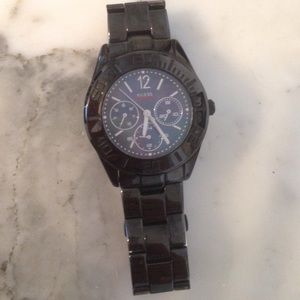 Black Guess watch