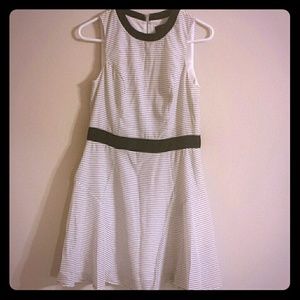 Mossimo Black/White Stripe Business Casual Dress