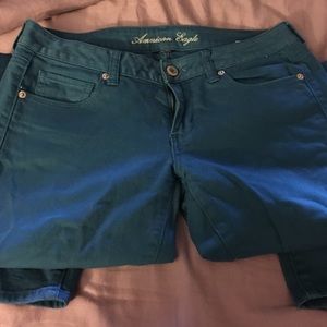 American Eagle Stretch Skinny Jeans - TEAL
