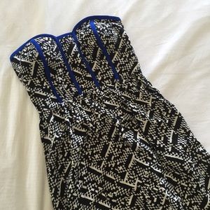 Patterned high low dress