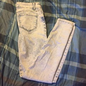 Acid Wash Skinny Jeans