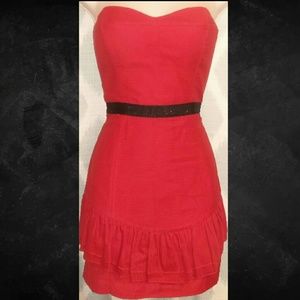 BCBGeneration red strapless mini cocktail dress