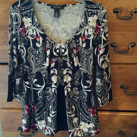 White House Black Market fitted blouse