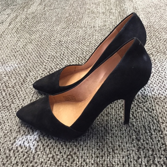 Madewell Mira Heel size 8H medium in true black.