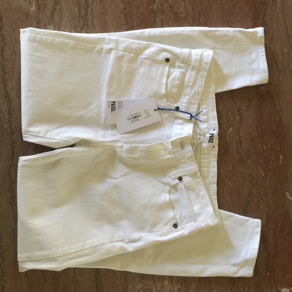 Paige white skinny jeans