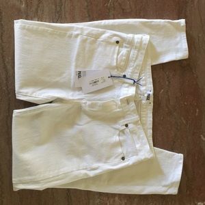 Paige white skinny jeans
