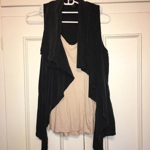 Forever21 Black Loose Vest