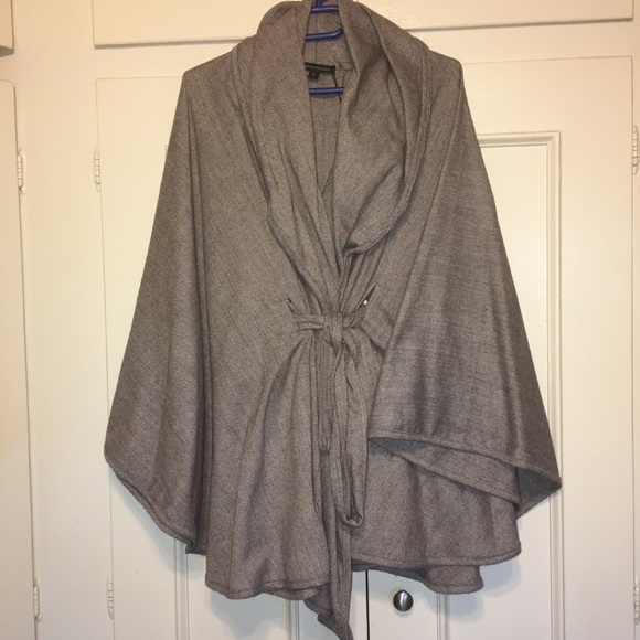 Heavy Grey Kimono Coat