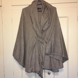 Heavy Grey Kimono Coat