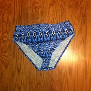 High waisted swim bottoms