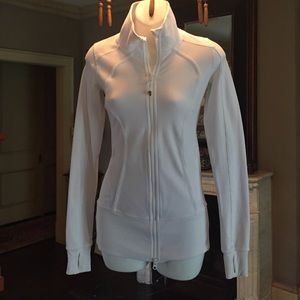 Lululemon white zipper jacket