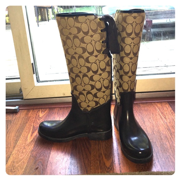 Coach Shoes - Authentic Coach rain boots!  Great condition!