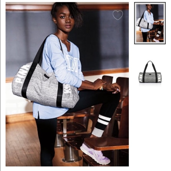 -sold- NIP Marled Grey Duffle bag - Picture 2 of 2