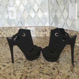 Black high heels