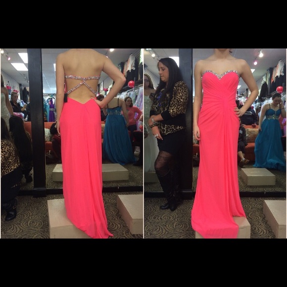Pink prom dress