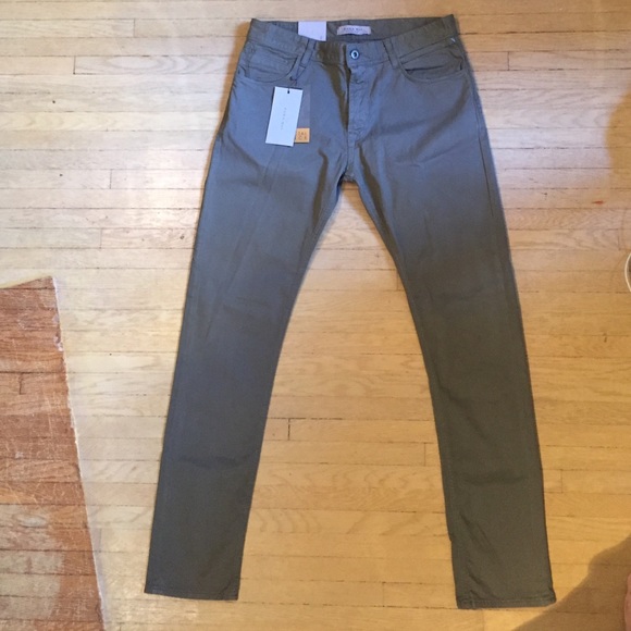 NWT Zara Men's Trousers Olive Green